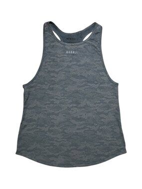 NOBULL Racerback Tank Top Grey‎ Camo High Neck Workout Top Women’s Small